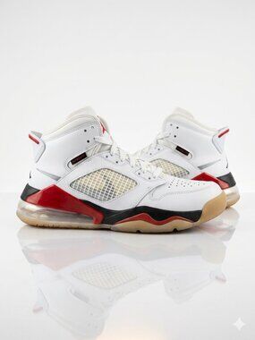 NIKE AIR JORDAN Mars 270 White Fire Red Basketball Shoes Sneakers Youth 5